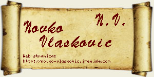 Novko Vlašković vizit kartica